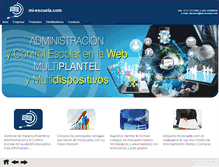 Tablet Screenshot of mi-escuela.com